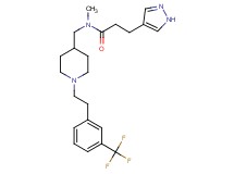 N-methyl-3-(1H-pyrazol-4-yl)-N-[(1-{2-[3-(trifluoromethyl)phenyl]ethyl}-4-piperidinyl)methyl]propanamide