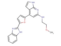 4-[5-(1H-benzimidazol-2-yl)-2-furyl]-N-(2-methoxyethyl)-1H-pyrrolo[2,3-b]pyridin-6-amine
