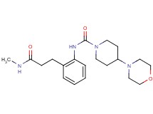 N-{2-[3-(methylamino)-3-oxopropyl]phenyl}-4-morpholin-4-ylpiperidine-1-carboxamide