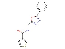 N-[(5-phenyl-1,3,4-oxadiazol-2-yl)methyl]thiophene-3-carboxamide