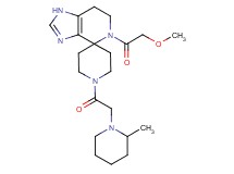 5-(methoxyacetyl)-1'-[(2-methylpiperidin-1-yl)acetyl]-1,5,6,7-tetrahydrospiro[imidazo[4,5-c]pyridine-4,4'-piperidine]