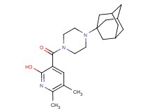 3-{[4-(1-adamantyl)-1-piperazinyl]carbonyl}-5,6-dimethyl-2-pyridinol