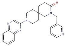 2-(pyridin-3-ylmethyl)-9-quinoxalin-2-yl-2,9-diazaspiro[5.5]undecan-3-one