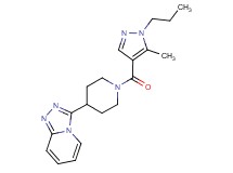3-{1-[(5-methyl-1-propyl-1H-pyrazol-4-yl)carbonyl]-4-piperidinyl}[1,2,4]triazolo[4,3-a]pyridine