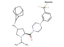 (3R,5S)-N-2-adamantyl-1-isopropyl-5-({4-[3-(trifluoromethyl)phenyl]-1-piperazinyl}carbonyl)-3-pyrrolidinamine
