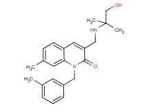 3-{[(2-hydroxy-1,1-dimethylethyl)amino]methyl}-7-methyl-1-(3-methylbenzyl)-2(1H)-quinolinone