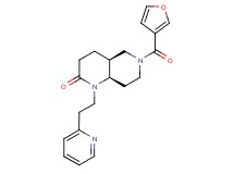 (4aS*,8aR*)-6-(3-furoyl)-1-(2-pyridin-2-ylethyl)octahydro-1,6-naphthyridin-2(1H)-one