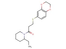 1-[3-(2,3-dihydro-1,4-benzodioxin-6-ylthio)propanoyl]-2-ethylpiperidine