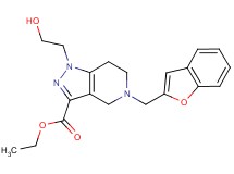 ethyl 5-(1-benzofuran-2-ylmethyl)-1-(2-hydroxyethyl)-4,5,6,7-tetrahydro-1H-pyrazolo[4,3-c]pyridine-3-carboxylate