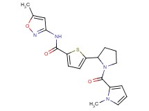 N-(5-methyl-3-isoxazolyl)-5-{1-[(1-methyl-1H-pyrrol-2-yl)carbonyl]-2-pyrrolidinyl}-2-thiophenecarboxamide
