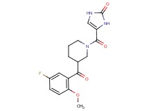 4-{[3-(5-fluoro-2-methoxybenzoyl)piperidin-1-yl]carbonyl}-1,3-dihydro-2H-imidazol-2-one