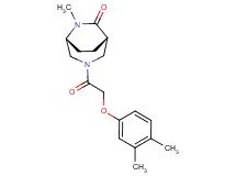 (1S*,5R*)-3-[(3,4-dimethylphenoxy)acetyl]-6-methyl-3,6-diazabicyclo[3.2.2]nonan-7-one