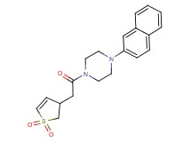 1-[(1,1-dioxido-2,3-dihydro-3-thienyl)acetyl]-4-(2-naphthyl)piperazine