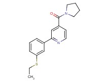 2-[3-(ethylthio)phenyl]-4-(pyrrolidin-1-ylcarbonyl)pyridine