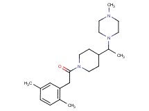 1-(1-{1-[(2,5-dimethylphenyl)acetyl]-4-piperidinyl}ethyl)-4-methylpiperazine