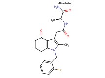 N~2~-{[1-(2-fluorobenzyl)-2-methyl-4-oxo-4,5,6,7-tetrahydro-1H-indol-3-yl]acetyl}-L-alaninamide