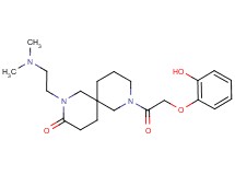 2-[2-(dimethylamino)ethyl]-8-[(2-hydroxyphenoxy)acetyl]-2,8-diazaspiro[5.5]undecan-3-one