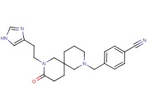 4-({8-[2-(1H-imidazol-4-yl)ethyl]-9-oxo-2,8-diazaspiro[5.5]undec-2-yl}methyl)benzonitrile