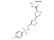 (4S)-4-[4-({[(4-chlorophenyl)sulfonyl]amino}methyl)-1H-1,2,3-triazol-1-yl]-N-methyl-L-prolinamide hydrochloride