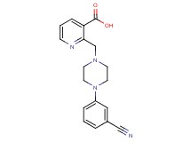 2-{[4-(3-cyanophenyl)piperazin-1-yl]methyl}nicotinic acid