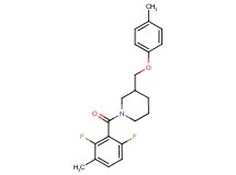 1-(2,6-difluoro-3-methylbenzoyl)-3-[(4-methylphenoxy)methyl]piperidine