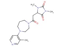 1,3-dimethyl-5-{2-[4-(3-methyl-4-pyridinyl)-1,4-diazepan-1-yl]-2-oxoethyl}-2,4-imidazolidinedione