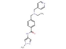 4-{[ethyl(pyridin-4-ylmethyl)amino]methyl}-N-(1-methyl-1H-pyrazol-4-yl)benzamide