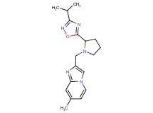 2-{[2-(3-isopropyl-1,2,4-oxadiazol-5-yl)-1-pyrrolidinyl]methyl}-7-methylimidazo[1,2-a]pyridine