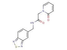 N-(2,1,3-benzothiadiazol-5-ylmethyl)-2-(2-oxopyridin-1(2H)-yl)acetamide
