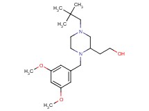 2-[1-(3,5-dimethoxybenzyl)-4-(2,2-dimethylpropyl)-2-piperazinyl]ethanol