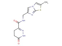 N-[(2-methylimidazo[2,1-b][1,3]thiazol-6-yl)methyl]-6-oxo-1,4,5,6-tetrahydropyridazine-3-carboxamide