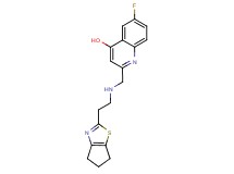 2-({[2-(5,6-dihydro-4H-cyclopenta[d][1,3]thiazol-2-yl)ethyl]amino}methyl)-6-fluoroquinolin-4-ol