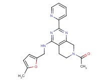 7-acetyl-N-[(5-methyl-2-furyl)methyl]-2-(2-pyridinyl)-5,6,7,8-tetrahydropyrido[3,4-d]pyrimidin-4-amine