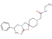 N-ethyl-2-[2-oxo-3-(2-phenylpropyl)-1-oxa-3,8-diazaspiro[4.5]dec-8-yl]acetamide