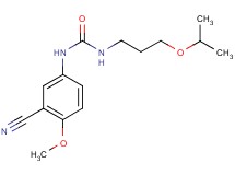 N-(3-cyano-4-methoxyphenyl)-N'-(3-isopropoxypropyl)urea