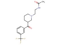 N-(2-{3-[3-(trifluoromethyl)benzoyl]piperidin-1-yl}ethyl)acetamide