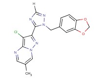 2-[1-(1,3-benzodioxol-5-ylmethyl)-1H-1,2,4-triazol-5-yl]-3-chloro-6-methylpyrazolo[1,5-a]pyrimidine