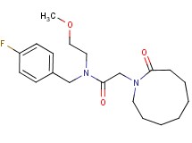 N-(4-fluorobenzyl)-N-(2-methoxyethyl)-2-(2-oxoazonan-1-yl)acetamide