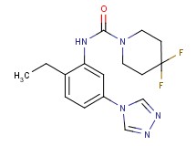 N-[2-ethyl-5-(4H-1,2,4-triazol-4-yl)phenyl]-4,4-difluoropiperidine-1-carboxamide