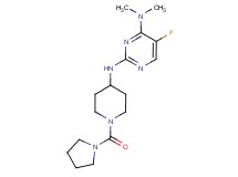 5-fluoro-N~4~,N~4~-dimethyl-N~2~-[1-(pyrrolidin-1-ylcarbonyl)piperidin-4-yl]pyrimidine-2,4-diamine