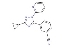3-(3-cyclopropyl-1-pyridin-2-yl-1H-1,2,4-triazol-5-yl)benzonitrile