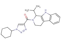 2-[(1-cyclohexyl-1H-1,2,3-triazol-4-yl)carbonyl]-1-isopropyl-2,3,4,9-tetrahydro-1H-beta-carboline