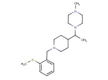 1-methyl-4-(1-{1-[2-(methylthio)benzyl]-4-piperidinyl}ethyl)piperazine