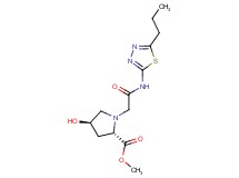 methyl (2S*,4R*)-4-hydroxy-1-{2-oxo-2-[(5-propyl-1,3,4-thiadiazol-2-yl)amino]ethyl}pyrrolidine-2-carboxylate