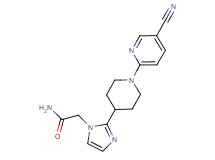 2-{2-[1-(5-cyano-2-pyridinyl)-4-piperidinyl]-1H-imidazol-1-yl}acetamide