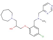 1-(1-azepanyl)-3-(4-chloro-2-{[methyl(4-pyrimidinylmethyl)amino]methyl}phenoxy)-2-propanol