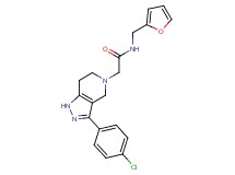 2-[3-(4-chlorophenyl)-1,4,6,7-tetrahydro-5H-pyrazolo[4,3-c]pyridin-5-yl]-N-(2-furylmethyl)acetamide