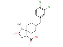 8-(3,4-dichlorobenzyl)-1-methyl-2-oxo-1,8-diazaspiro[4.5]decane-4-carboxylic acid