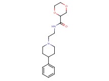N-[2-(4-phenylpiperidin-1-yl)ethyl]-1,4-dioxane-2-carboxamide
