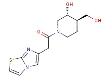 (3R*,4R*)-4-(hydroxymethyl)-1-(imidazo[2,1-b][1,3]thiazol-6-ylacetyl)-3-piperidinol